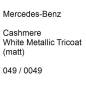 Preview: Mercedes-Benz, Cashmere White Metallic Tricoat (matt), 049 / 0049.